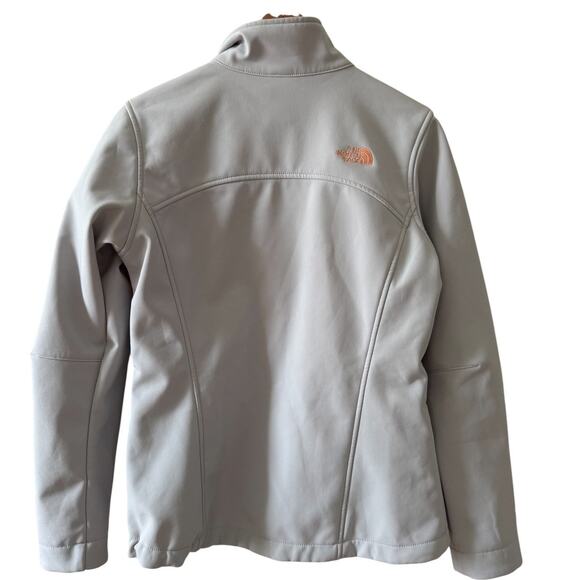 The North Face Apex Soft Shell Jacket Gray Peach M - Picture 3 of 8